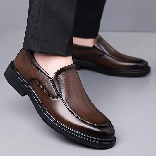 Chaussures Oxford en Cuir Marron